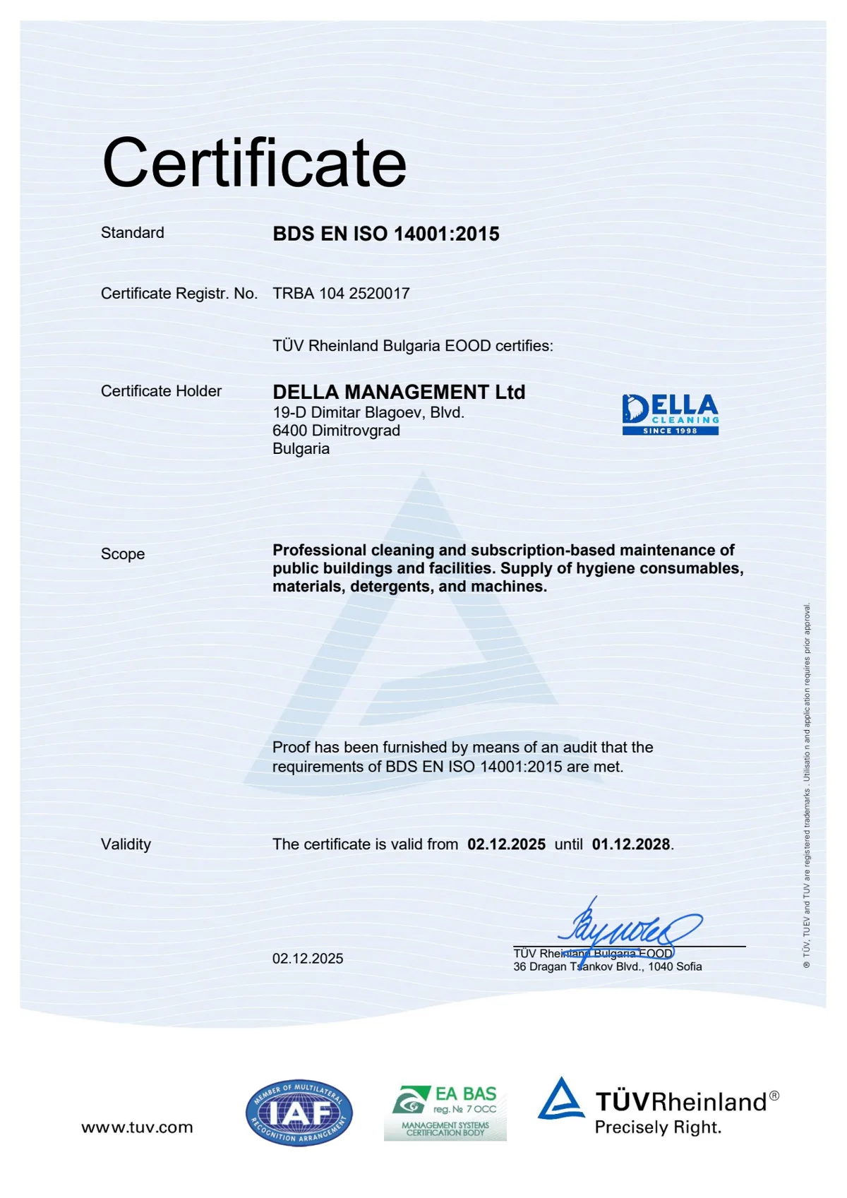 ISO 14001:2015 — Environmental management